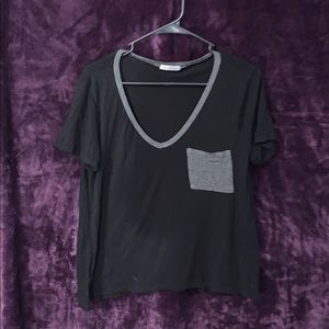 Black short sleeve top